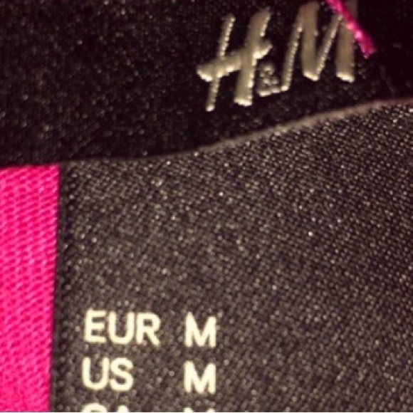 H&M SIZE M 2PC SHEER STRAPPY BLOUSE TANK HOT PINK - Picture 4 of 9